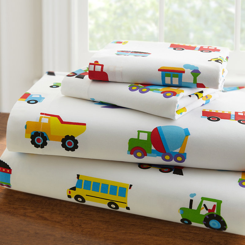 Wildkin Olive Kids Trains, Planes and Trucks 3 Piece Toddler Bedding Set & Reviews Wayfair
